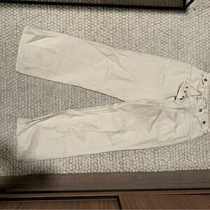 White Wide-Leg Jeans